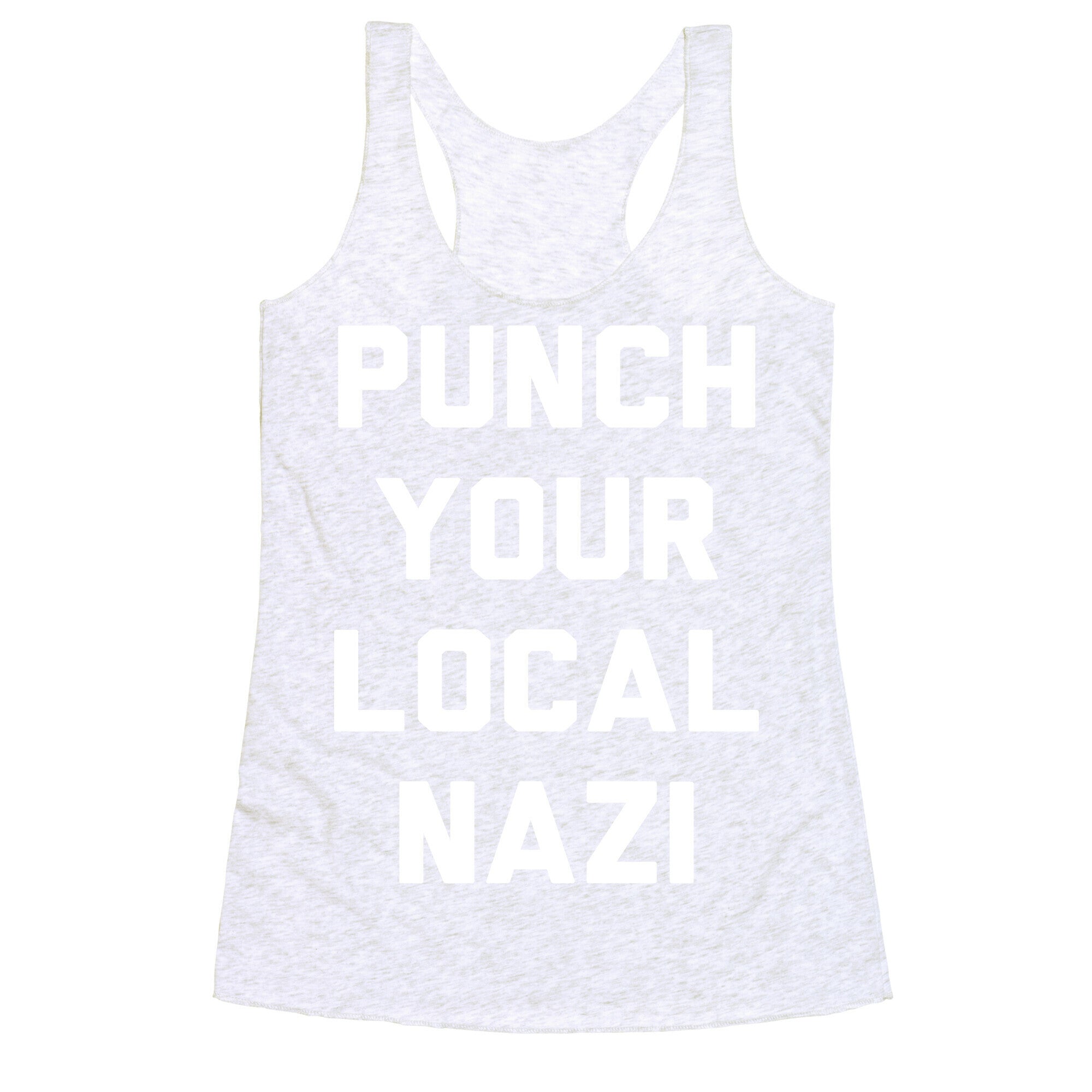 Punch Your Local Nazi Racerback Tank